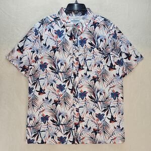 COLUMBIA PFG MEN'S MEDIUM COASTAL TROPICAL LEAF PATTERN NWOT